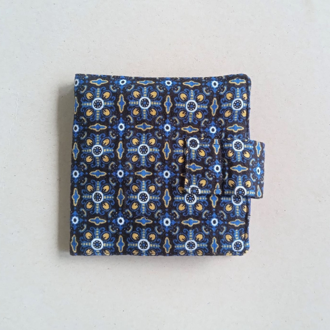 handmade small fabric card holder, wallet