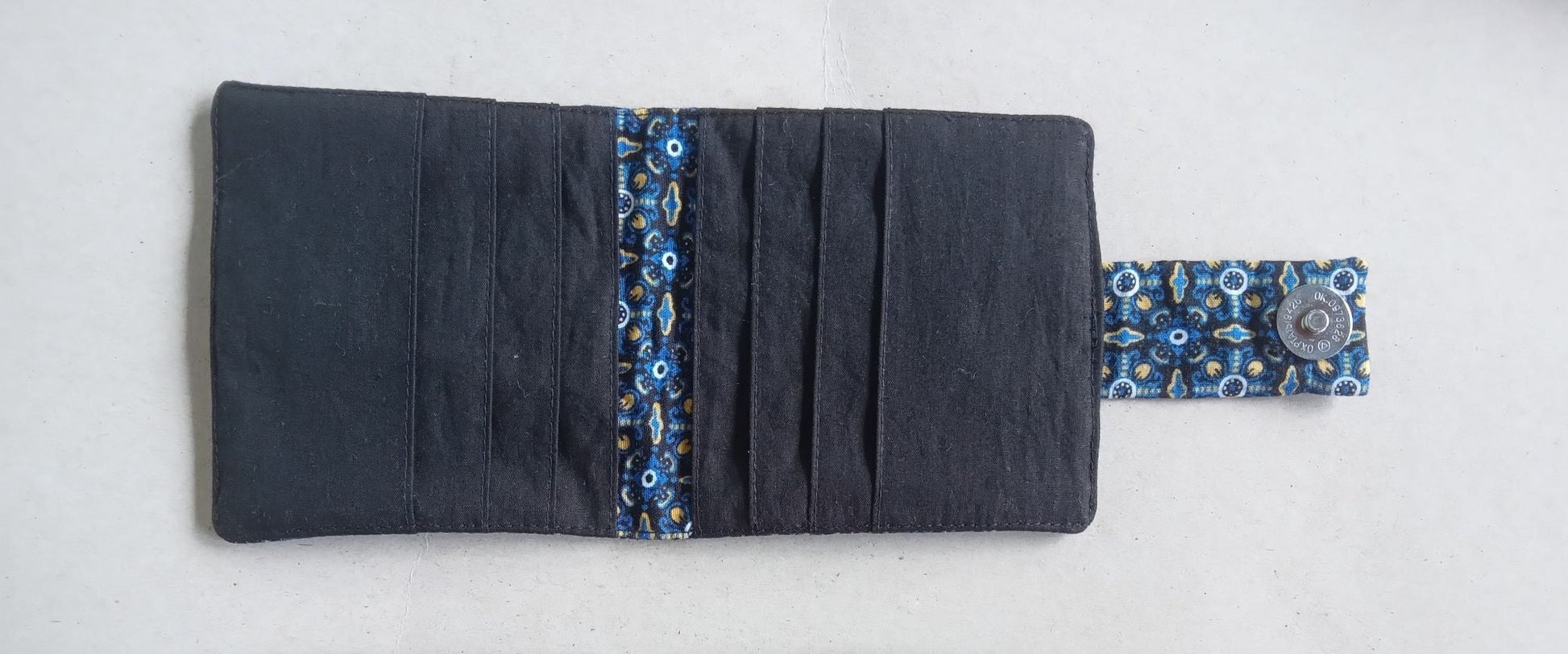 handmade small fabric card holder, wallet