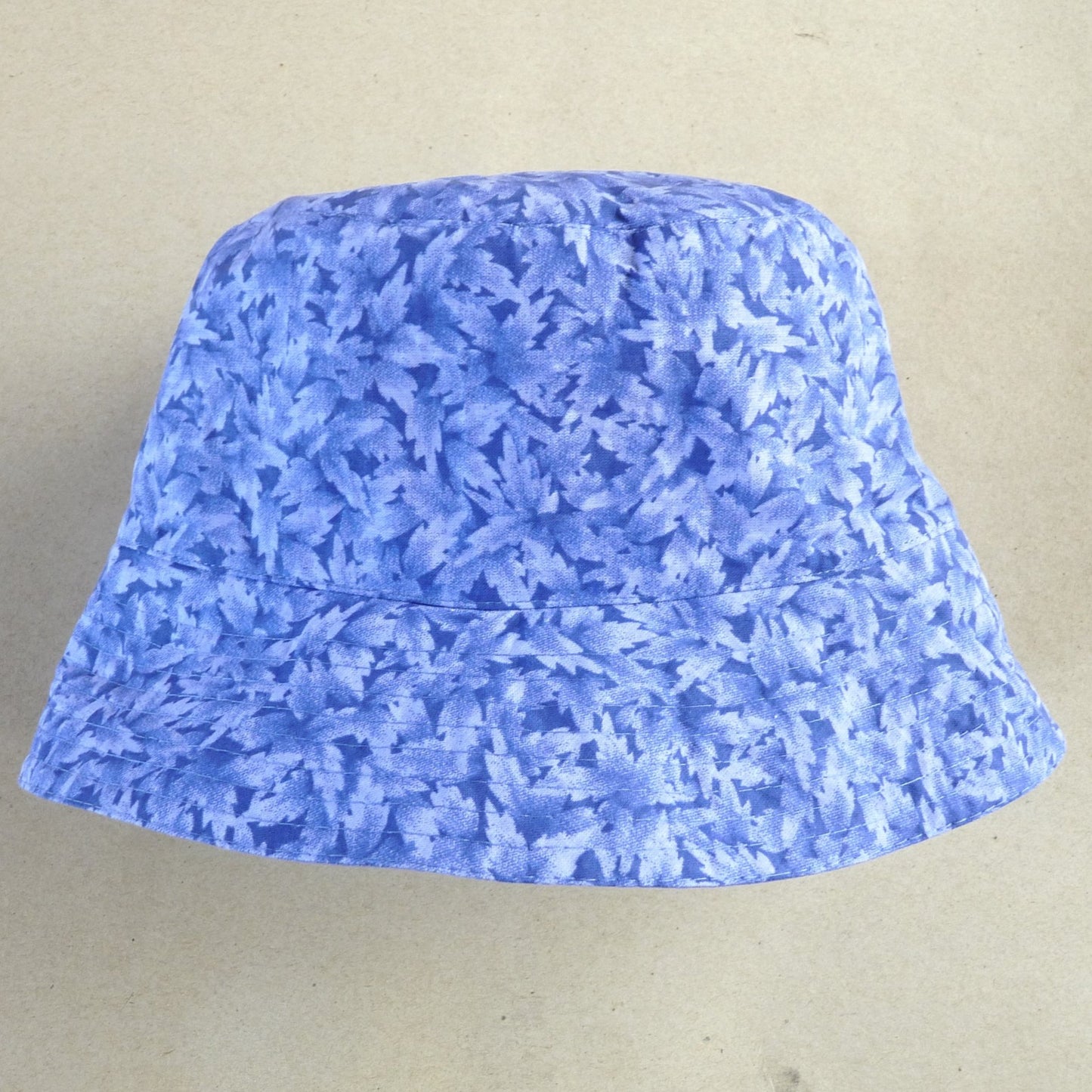 handmade reversible blue cotton unisex bucket hat